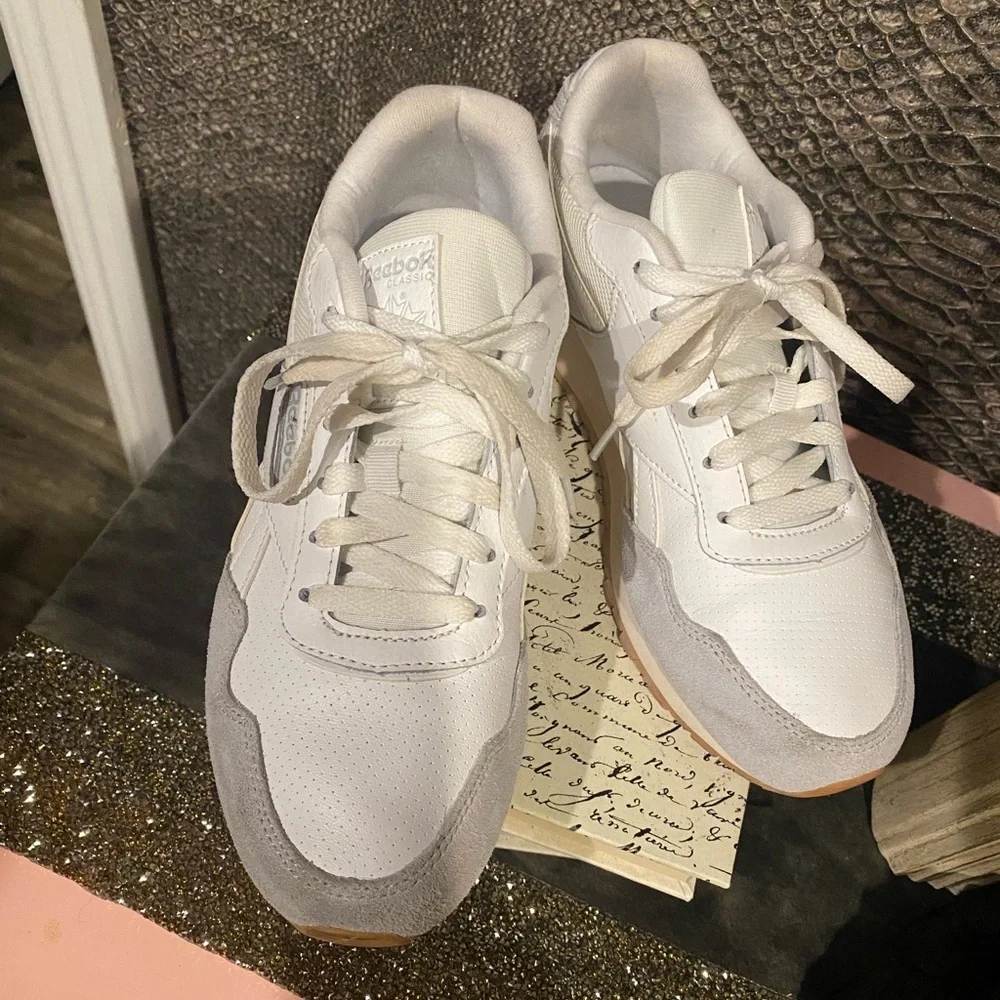Reebok Classic Harman Run CN4483 White Running Shoes Sneakers Size 8